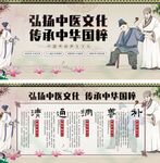 简约大气古风中医养生文化展板