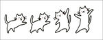 跳跃的猫咪简笔画
