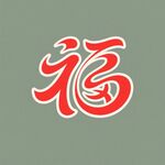 红色福字艺术字体设计