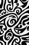 黑白抽象花纹图案