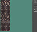 黑色精致花纹图案