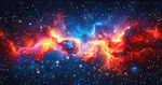 绚丽宇宙星云景象