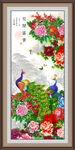 孔雀牡丹装饰画