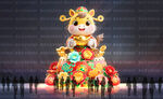 马年彩灯