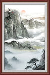 泰山书房国画山水五岳独尊