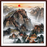 泰山书房国画山水五岳独尊