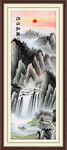 高山流水国画