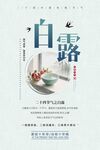 二十四节气白露节气宣传海报