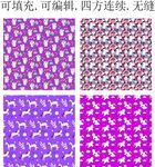 马年图案  独角兽 卡通小马