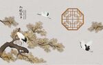 松鹤延年装饰画