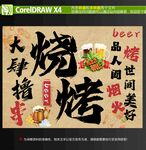 烧烤氛围挂布