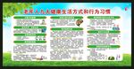 全民健康生活方式行动宣传栏