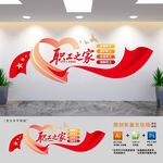 工会职工之家文化墙