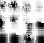 半色调点状抽象图案
