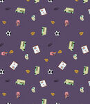 复古游戏元素无缝图案