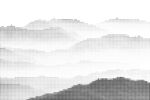水墨山