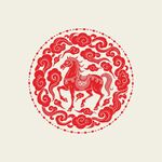 中国传统马图案设计