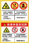 格栅承载须知标识牌