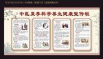 中医夏季科学养生健康宣传栏