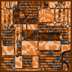 复古风格几何图案丝巾方巾设计