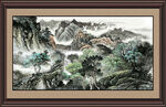 客厅山水画 