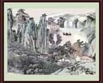 水墨山水国画