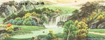 山水情山水画