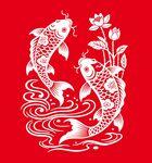 鲤鱼戏水