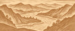 山水插画