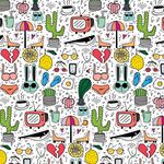 多彩墨西哥风情图案元素