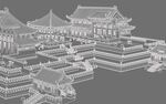 中式古建筑背景