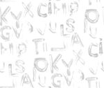 手绘字母背景纹理图案
