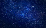 蓝色星空星云背景图