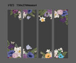 玻璃门  花卉图案设计