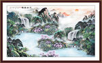山水中堂画