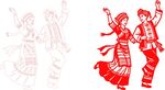 民族舞蹈剪影