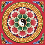 佛教花边