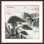 迎客松装饰画