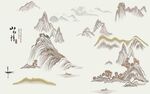 水墨山水图