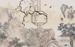 中式古典风景插画