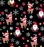 圣诞主题图案 可爱节日元素