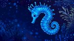 梦幻蓝海马畅游神秘海底