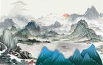 水墨山水间的壮丽风光