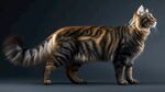 威武缅因猫的优雅姿态