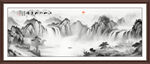 山水水墨画