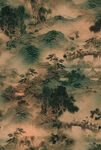 水墨山水国画风景图