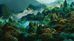 梦幻山林 云雾缭绕的仙境