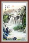 聚宝盆山水画