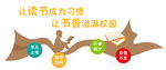让读书成习惯书香满校园文化墙