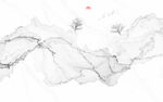 新中式壁画山水画电视背景墙